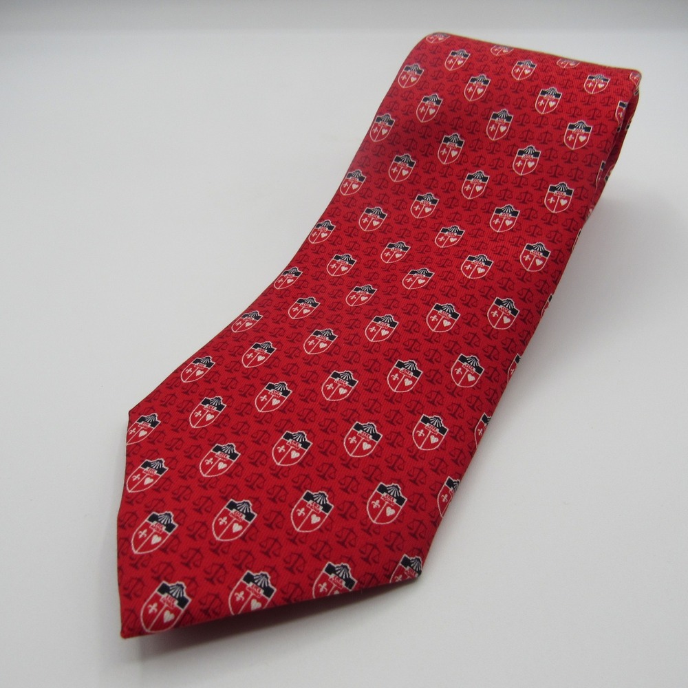 Vineyard Vines Tie Mens OS Red NEW St. Johns University School of Law Silk Crest